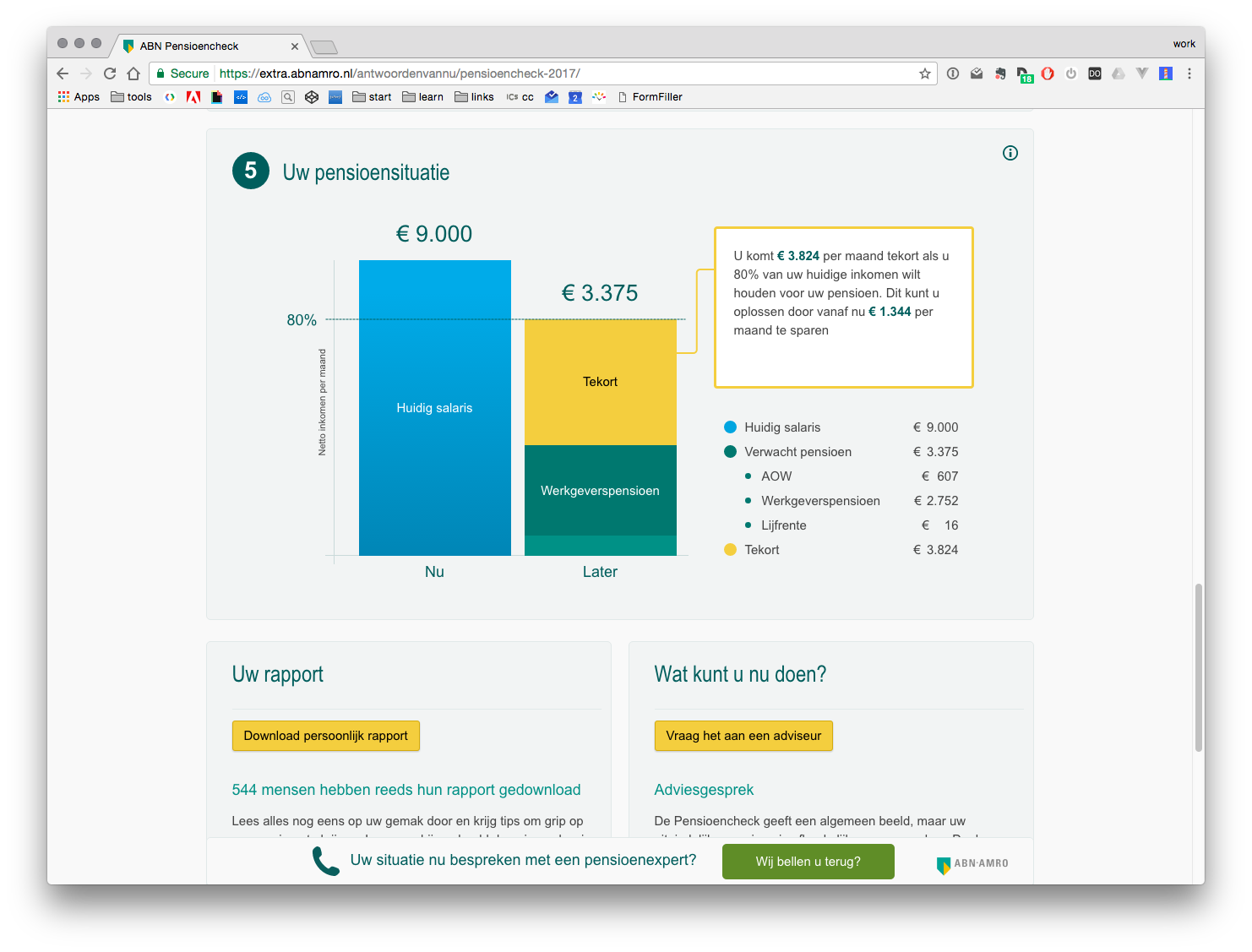 ABN Amro Pensioen check